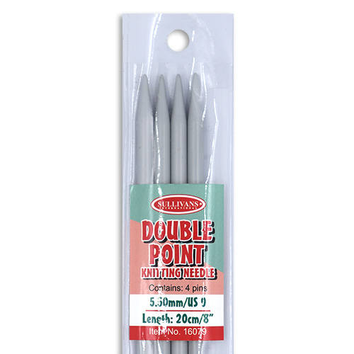 16079 Sullivans Double Point Knit Pins - 20cm X 5.5mm