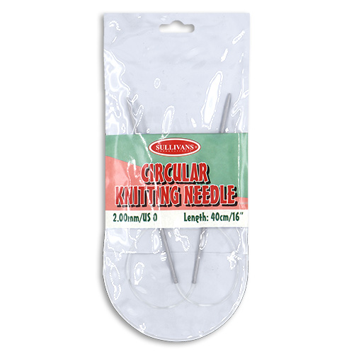 16090 Sullivans Circular Knit Pins - 40cm X 2mm