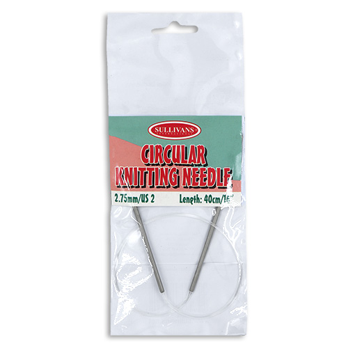 16092 Sullivans Circular Knit Pins - 40cm X 2.75mm