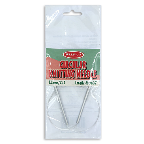16094 Sullivans Circular Knit Pins - 40cm X 3.25mm