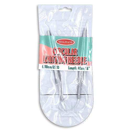 16100 Sullivans Circular Knit Pins - 40cm X 6mm