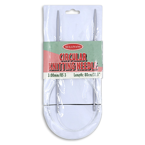 16105 Sullivans Circular Knit Pins - 80cm X 3mm