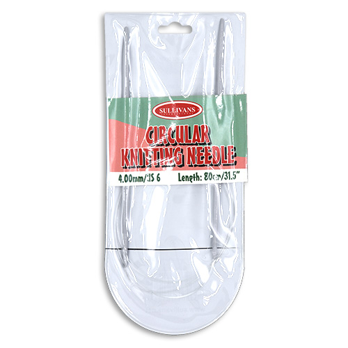 16108 Sullivans Circular Knit Pins - 80cm X 4mm