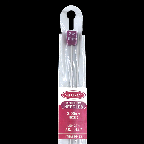 16403 Sullivans Knit Pins - 35cm X 2mm