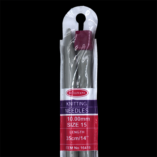 16419 Sullivans Knit Pins - 35cm X 10mm