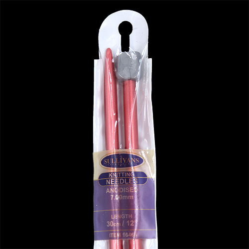 16465 Sullivans Anodised Knit Pins - 30cm X 7mm