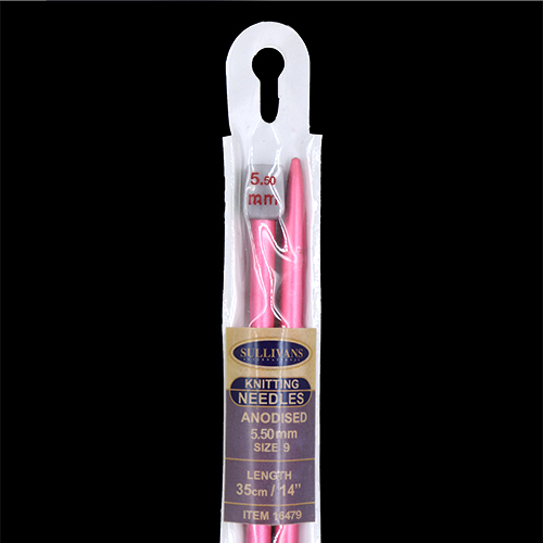 16479 Sullivans Anodised Knit Pins - 35cm X 5.5mm