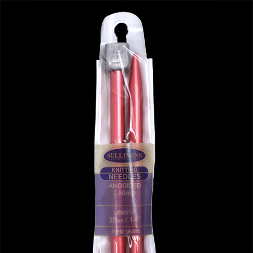 16483 Sullivans Anodised Knit Pins - 35cm X 7.5mm