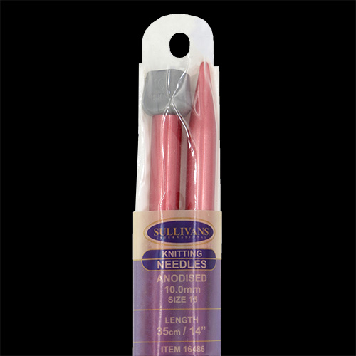 16486 Sullivans Anodised Knit Pins - 35cm X 10mm