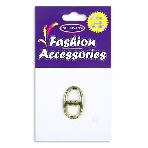 17052 Sullivans 8mm Metal Oval Buckle - Gold