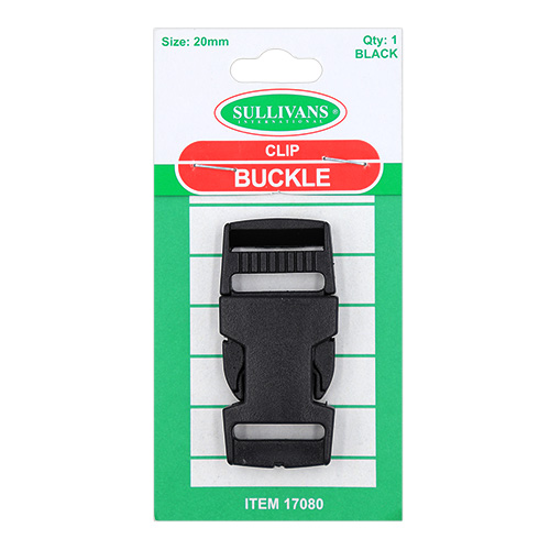 17080 Sullivans 20mm Side Release Buckle Clip - Black