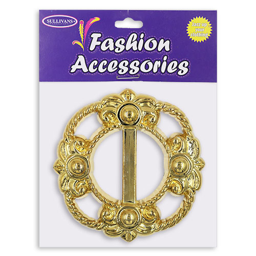 17083 Sullivans 34mm Plastic Buckle - Gold Filogree Design