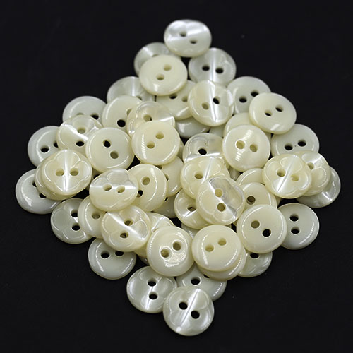 18750 Sullivans 11mm Round Plastic Button With Uneven Surface - Cream - 58 In A Tube