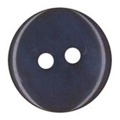 19674 Sullivans 15mm Round Plastic Button With Two Holes - Frosted Navy - Bag Of 100