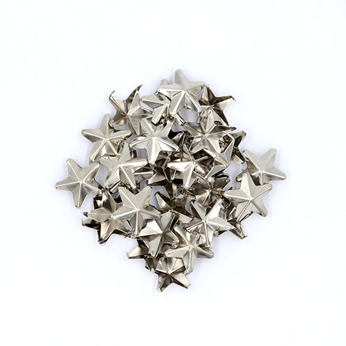 19891 Sullivans 15mm Raised Star Stud - Silver - 130 In A Tube