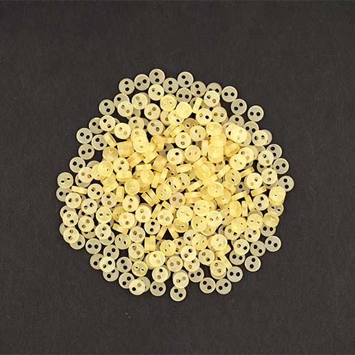 20200 Sullivans 5mm Two Hole Cup Doll Plastic Buttons - Cream - 300 In A Tube