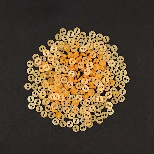 20206 Sullivans 5mm Two Hole Cup Doll Plastic Buttons - Peack - 300 In A Tube