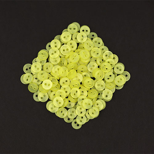 20241 Sullivans 8mm Two Hole Cup Doll Plastic Buttons - Lemon - 180 In A Tube