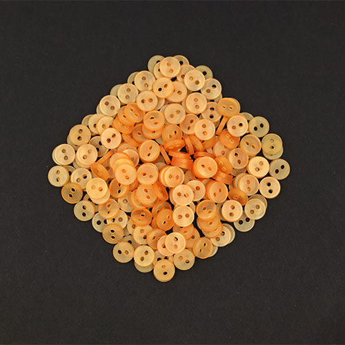 20244 Sullivans 8mm Two Hole Cup Doll Plastic Buttons - Peach - 180 In A Tube