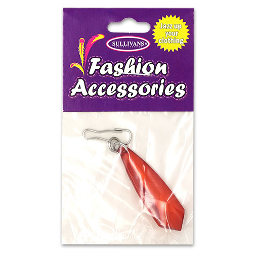 20265 Sullivans 38mm Crystal Zipper Pull - Red Diamond - 1 Pc