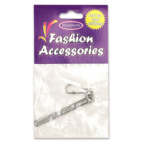 20277 Sullivans 42mm Bar Zipper Pull - Nickel - 1 Pc