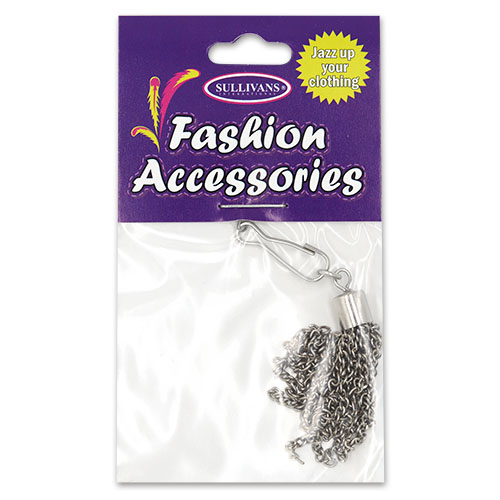 20278 Sullivans 45mm Chain Zipper Pull - Silver - 1 Pc