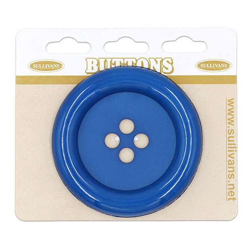 20614 Plastic Button 63mm Royal