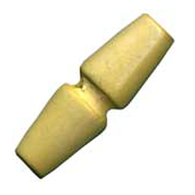 20682 Sullivans 60mm Wooden Toogle Button With Two Holes - Light Wood - 9 In A Tube