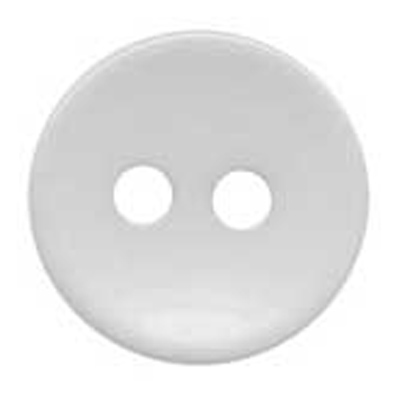 20752 Sullivans 37mm Round Plastic Button With Two Holes - White Orchid - 35 In A Tube 