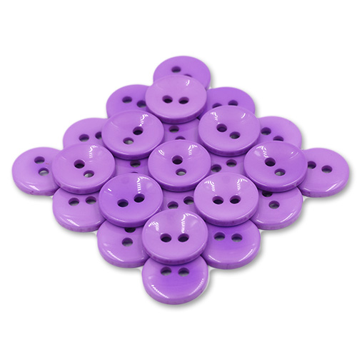 20756 Sullivans 37mm Round Plastic Button With Two Holes - Plexipink - 35 In A Tube 