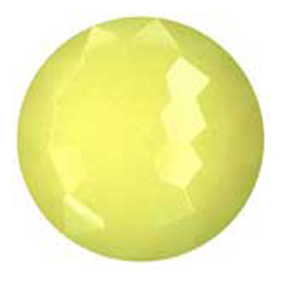 20764 Sullivans 30mm Round Plastic Shank Button - Diamond Cut - Citronella Yellow - 25 In A Tube 