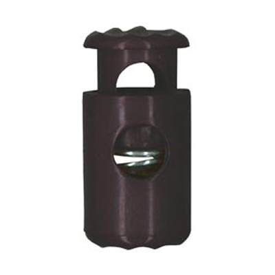 20913 Sullivans 25mm Plastic Cord Ends - Black - 30 In A Tube