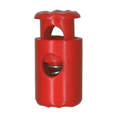 20914 Sullivans 25mm Plastic Cord Ends - Red - 30 In A Tube