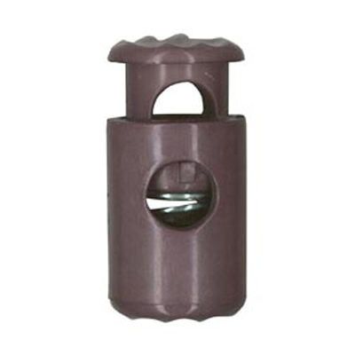 20920 Sullivans 25mm Plastic Cord Ends - Grey - 30 In A Tube