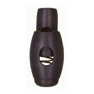 20923 Sullivans 32mm Plastic Cord Ends - Black - 25 In A Tube