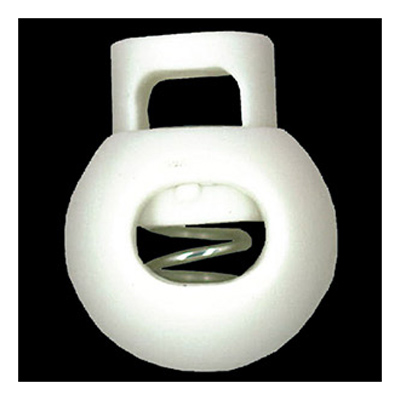 20932 Sullivans 22mm Plastic Cord Ends - White - 21 In A Tube