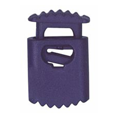 20955 Sullivans 25mm Plastic Cord Ends With Ridged Top - Navy - 34 In A Tube