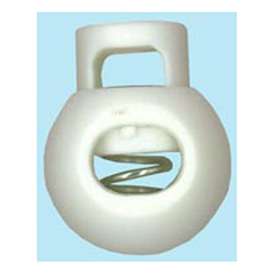 21020 Sullivans 22mm Plastic Cord Ends - White - Bag Of 100