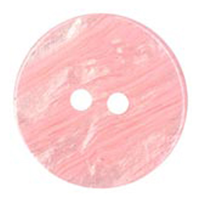 21201 Sullivans 12mm Round Pearlised Flat Plastic Button With Two Holes - Pink - 120 In A Tube 