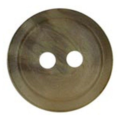 21224 Sullivans 12mm Round Plastic Button With Two Holes  - Coffee Two Tone - 127 In A Tube 