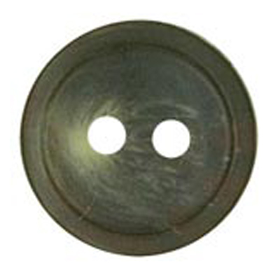 21226 Sullivans 12mm Round Plastic Button With Two Holes  - Dark Brown Two Tone - 127 In A Tube 