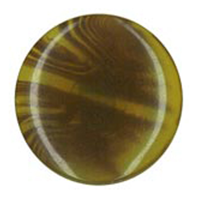 21256 Sullivans 15mm Round Plastic Shank Button  - Clear Amber Variegated Pattern - 42 In A Tube 