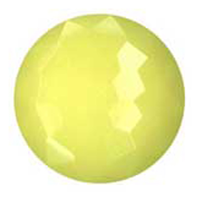 21503 Sullivans 46mm Round Plastic Shank Button - Diamond Cut - Citronella Yellow - 15 In A Tube 