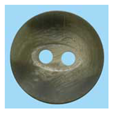 21549 Sullivans 15mm Round Plastic Button With Two Holes - Raised Edges - Grey Two Tone - 57 In A Tube