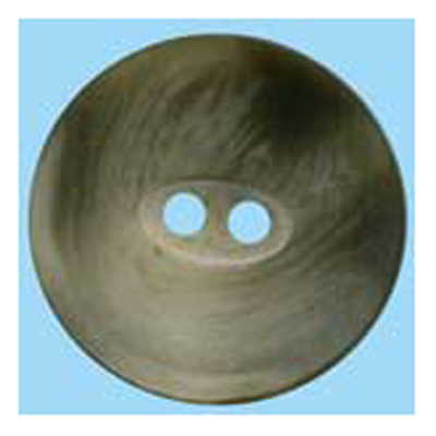 21555 Sullivans 20mm Round Plastic Button With Two Holes -  Raised Edges - Grey Two Tone - 22 In A Tube