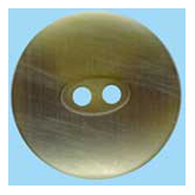 21557 Sullivans 20mm Round Plastic Button With Two Holes -  Raised Edges - Tan Two Tone - 22 In A Tube