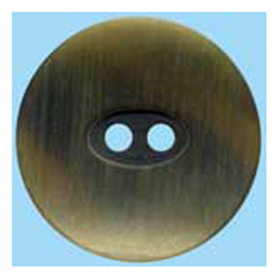 21559 Sullivans 20mm Round Plastic Button With Two Holes -  Raised Edges - Dark Brown Two Tone - 22 In A T