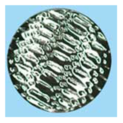 21884 Sullivans 12mm Round Plastic Shank Button - Silver With Lined Pattern - 28 In A Tube 