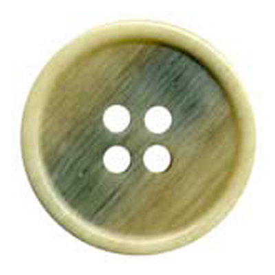 21949 Sullivans 21mm Round Plastic Button 4 Hole With Cream Rim - Tan - 22 In A Tube 