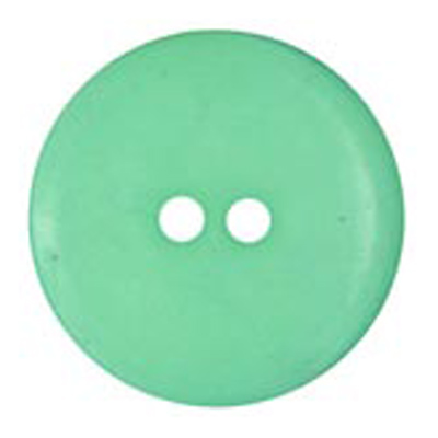 22307 Sullivans 16mm Round Plastic Button 2 Hole -matt Finish - Jade - 100 In A Bag